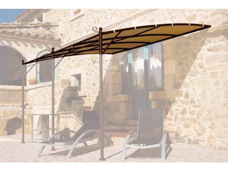 8934951600212 Toile Bâche pour Tonnelle Murale ILLUSION  3 m x 4 m ECRU