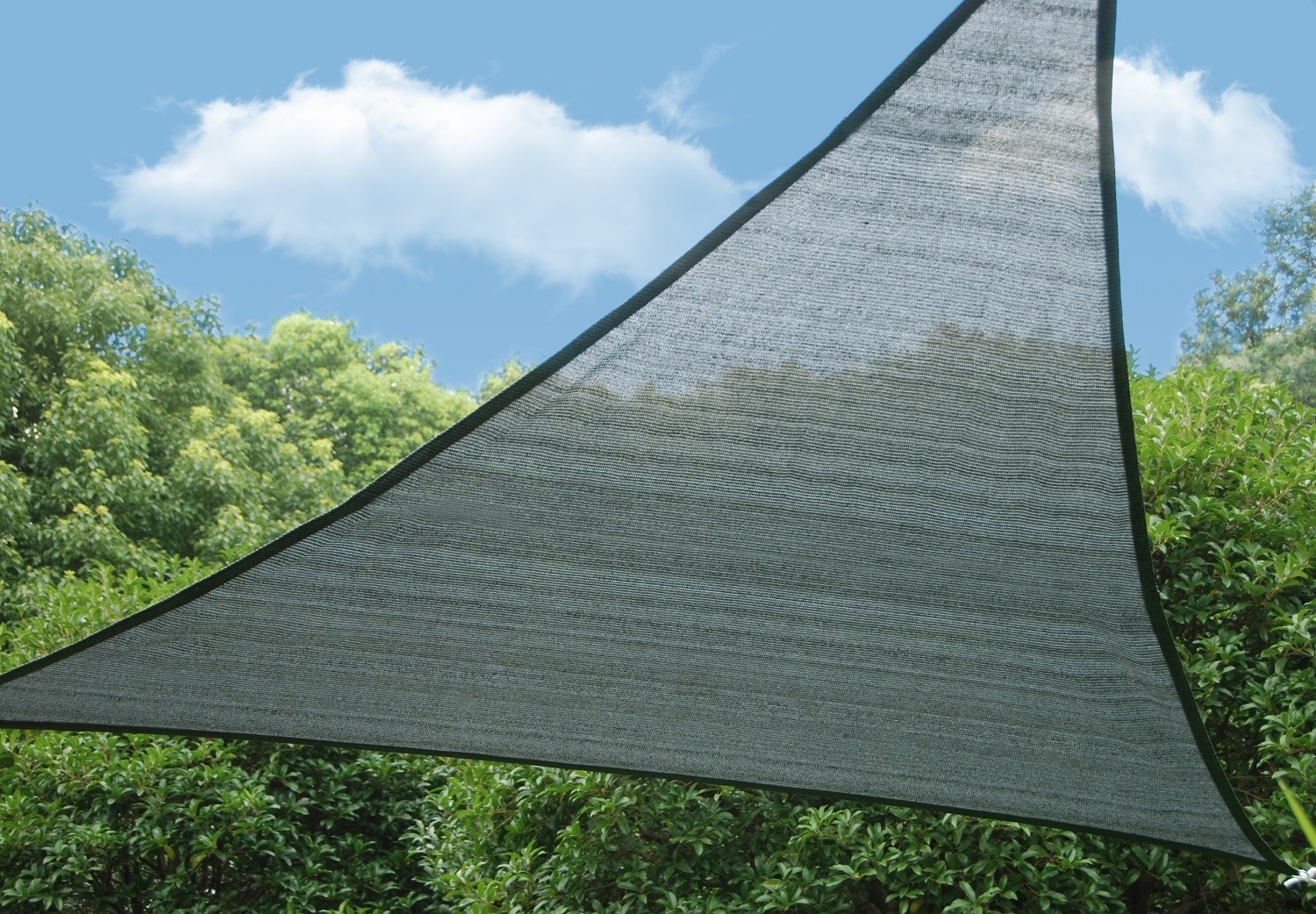 GARD&ROCK Voile D'Ombrage Austral' HDPE 220g Microperforée – Rectangle 4x3m Graphite – Protection Soleil & Décoration Jardin, Terrasse, Piscine