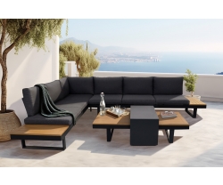 Salon d'angle & Bain de soleil 10 positions HOUSTON