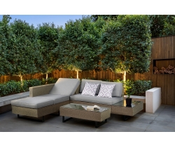 Salon d'angle & bain de soleil intégré BOSTON