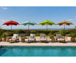 Parasol Droit LOTUS inclinable 3 m