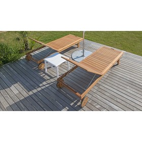 Bain de soleil HALONG XXL en acacia FSC 