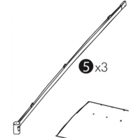 Barre latérale de poteau- Tonnelle Illusion