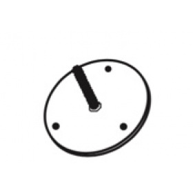 Plaquette soutient piètement - Tonnelle Illusion