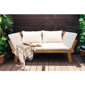 Canapé de Jardin Modulable en Acacia KERATON