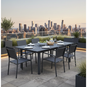 Table VENEZIA  Anthracite 180-240 Automatique 