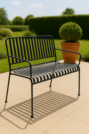 Banc de Jardin en métal collection MOZAIK