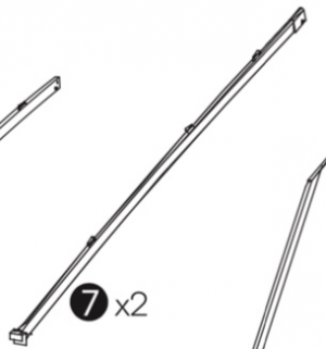 Barre latérale - Tonnelle Illusion