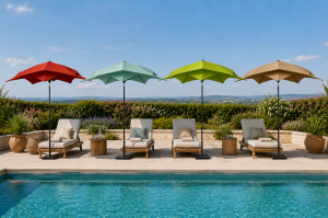 Parasol Droit LOTUS inclinable 3 m