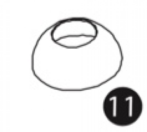 Coupelle pied - Tonnelle Illusion