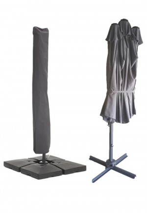 Housse de Protection pour Parasol EXENTRE Ovale 3 Têtes 4.60 x 2.70 m