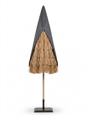Housse de Protection pour Parasol DROIT adaptable modèle en raphia 
