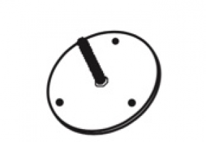 Plaquette soutient piètement - Tonnelle Illusion