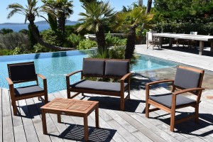 Salon en Acasia 4 pcs SASSARI