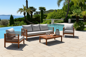Salon de Jardin COPENHAGUE en Acacia 100% FSC