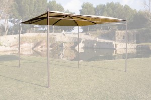 Toile Bâche pour Tonnelle Carrée ILLUSION 3.5 x 3.5 M 3420090600206