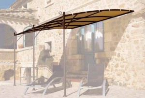 8934951600212 Toile Bâche pour Tonnelle Murale ILLUSION  3 m x 4 m ECRU