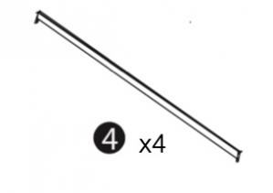 Traverse centrale pour toiture - Tonnelle Illusion