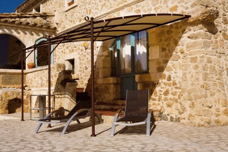 Tonnelle Murale 4x3 m Illusion en acier couleur ANTHRACITE