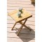 Table d'appoint pliante KALYS en bambou naturel 