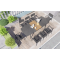 Table en Aluminium JADE Extensible 10 Places