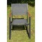 Lot de 4 fauteuils de jardin BARGA en Aluminium gris graphite