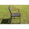 Lot de 4 fauteuils de jardin BARGA en Aluminium gris graphite