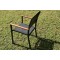 Lot de 4 fauteuils de jardin BARGA en Aluminium gris graphite