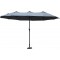 Housse de Protection pour Parasol DROIT Ovale 3 Têtes 4.60 x 2.70 m