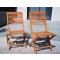 Lot de 2 Chaises Pliantes en Teck INNSBRUCK