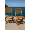 Lot de 2 Chaises Pliantes en Teck INNSBRUCK