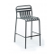 Tabouret de jardin haut MARMARA avec dossier empilable - Jardiline