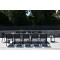 Ensemble Table Aluminium PRISMA XXL + 8 fauteuils Venezia 