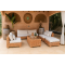 Salon en rotin Naturel KARTA          5 pièces 