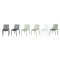 Lot 4 Chaises PVC renforcé MOO'V 