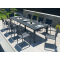 Ensemble Table Aluminium PRISMA XXL + 8 fauteuils Venezia 
