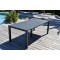 Table prisma en aluminium extensible