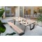 Table de Jardin avec Banc Effet Bois HONOLULU 200x175 cm